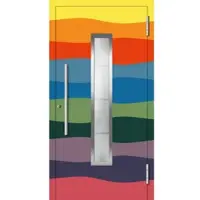 Haustuerenland.de Aluminium Haustür "ELENORA" 78 mm RC2 Wunsch-RAL-Farbe außen öffnend DIN rechts