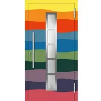 Haustuerenland.de Aluminium Haustür RC2 "LOTTE" 78 mm Wunsch-RAL-Farbe außen öffnend DIN rechts