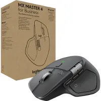 Logitech MX Master 4 for Business - Graphite, rechts, Laser, RF Wireless + Bluetooth, 8000 DPI, Graphit