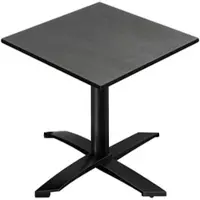 GGM Möbel CPTG | Bistro Tisch | B:T:H 60 x 60 x 76 cm | Anthrazit / Aluminium Schwarz | Zusatzgewicht