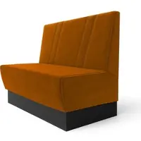 GGM Möbel Meyer S | Gastrobank | B:H 200 x 100 cm | Orange | Schräg Gestreift | Samt