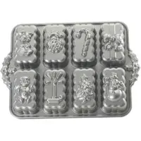 Nordic Ware Weihnachts Mini Backform "Holiday" aus Aluminium