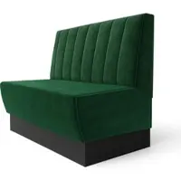 GGM Möbel Meyer S | Gastrobank | B:H 200 x 100 cm | Dunkel Grün | Gestreift| Samt