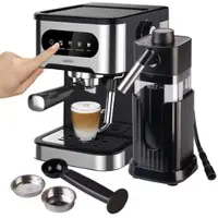 Cucina di Modena Espresso-Siebträgermaschine mit Milchaufschäumer und Milchtank