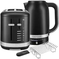 KitchenAid Wasserkocher 5KEK1701 + Toaster 5KMT2109 Matt Schwarz im Set