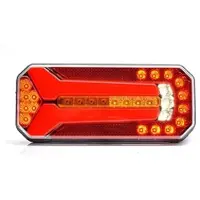 TrailerLight LED Rückleuchte (L/R) Blinker Lauflicht (7 Funktionen) 236 x 104mm LKW KZ seite