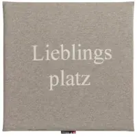 David Fussenegger Sitzkissen Porto 'Lieblingsplatz' 40 x 40 cm Rauch - Beige