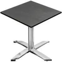 GGM Möbel CPTG | Bistro Tisch | B:T:H 60 x 60 x 76 cm | Anthrazit / Aluminium | Klappbar/ Zusatzgewicht