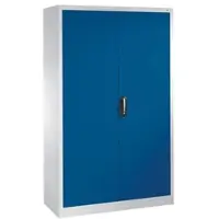 OTTO Office Stahlschrank mit Flügeltüren 120 x 195 cm blau, 120x195x50 cm