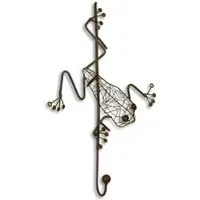 Moritz Wandhaken Garderobe Kleiderhake Frosch Motiv aus Metall für Jacken Anorakuvm.