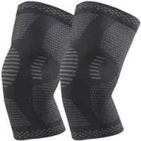 Speeron 2er-Set Knie-Kompressionsbandagen, Größe M, für Laufen, Joggen & mehr