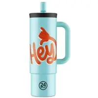 24Bottles Straw Cup Hey! Blue 800ml