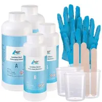 AGT Transparentes Epoxidharz, 3.000 ml, inkl. Zubehör