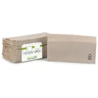 Greenbox - Servietten aus recyceltem Papier 33 x 33 cm, 1-lagig, 1/8 Falz, ungebleicht, 4800 St.