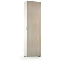 Dmora Mehrzweckschrank mit 1 Tür Dbartolome, Mehrzweckschrank mit 1 Tür, Schuhregal mit Regalen, 100 % Italy, 50x30h182 cm, Eiche