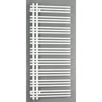 Zehnder Design-Heizkörper Yucca Asym von – elektrisch, asymmetrisches Rohrdesign, 1329 x 95 x 478 mm, RAL 9016 (Travertin), spritzwassergeschützt IP44