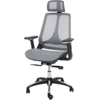 Proregal Bürostuhl | HxBxT 120x65x60 cm | Sitzhöhe 43cm | Sliding-Funktion Stoff/Textil ISO9001 | Grau/Grau | Schreibtischstuhl
