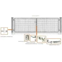 FA-Bausysteme Doppelflügeltor Verzinkt 5000 x 1400 mm