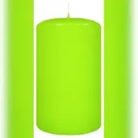 Kopschitz Kerzen 4er Adventskerzen, Adventskranz Kerzen Set Lime 12 x Ø 6 cm