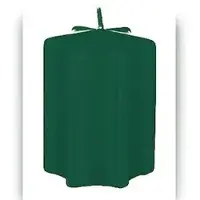 Kopschitz Kerzen Kerzen 4er Set Sternkerzen Adventskerzen, Adventskranz Dunkelgrün, 120 x 60 mm, 4 Stück (1 Set)