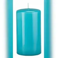 Kopschitz Kerzen 4er Adventskerzen, Adventskranz Kerzen Set Ocean Blau 6 x Ø 5 cm