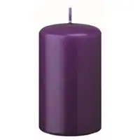 Kopschitz Kerzen 4er Adventskerzen, Adventskranz Kerzen Set Violett 12 x Ø 5 cm
