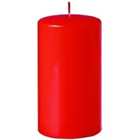 Kopschitz Kerzen 4er Adventskerzen, Adventskranz Kerzen Set Paprika Rot 8 x Ø 6 cm