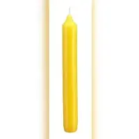 Kopschitz Kerzen Leuchterkerzen, Tafelkerzen, Haushaltskerzen Citron Zitrone, 250 x Ø 25 mm, 12 Stück