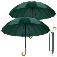 Carlo Milano 2er-Set XXL-Regenschirme für 2 Personen, sturmfest, 16 Rippen