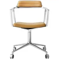 Vipp 452 Drehstuhl Camel Rollen