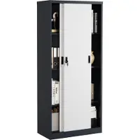 VCM Stahlschrank abschliessbar Malivo 4fach