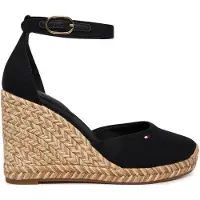 Tommy Hilfiger Espadrilles Flag High Wedge Espad Closed Toe FW0FW09225 Schwarz 40