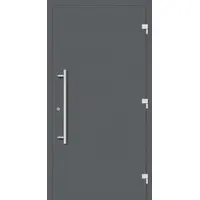 Haustuerenland.de Haustür RC3 "GESA" 79 mm Basaltgrau RAL 7012 außen öffnend DIN rechts