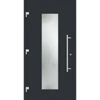 Haustuerenland.de Haustür "JULE" 79 mm RC3 Anthrazit RAL 7016 außen öffnend DIN links