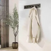 Feeling4Home Garderobe Aret aus Metall mit 6 Haken in Bronze-Finish