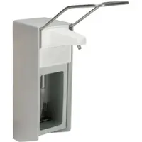 Mobiloclean Desinfektionsmittelspender ALU 1000ml mit langem Armhebel und Frontblende