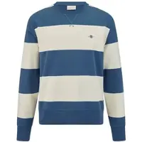 Gant Sweatshirt "STRIPED C-NECK", mit Rundhals und Logostickerei
