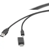 Renkforce USB-Kabel USB 2.0 USB-A Stecker, USB-Micro-B Stecker 2.00 m Schwarz RF-6830432