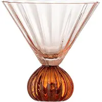 Bloomingville Taurin Cocktailgläser, rosa, 6er-Set