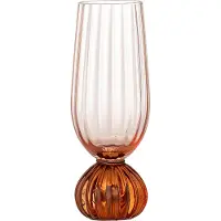 Bloomingville Taurin Champagnergläser, rosa, 6er-Set