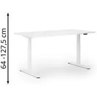 Actiforce Schreibtisch Pro 1050 lite, weiß / weiß, elektrisch höhenverstellbar, 180 x 64-127,5 x 80 cm