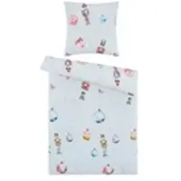 Como Biber Bettwäsche Sweet Nutcracker ¦ blau ¦ Maße (cm): B: 135