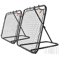 PEARL sports 2er-Set Fußball-Rebounder für Kinder, verstellbar,100x100x85 cm