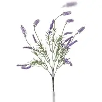 Décoris Kunst Zweig Lavendel 20x70cm aus Kunststoff Kunstpflanze Lavendelpflanze Frühlingsdeko Osterdeko Sommerdeko Balkondeko Zimmerdeko Lila Grün