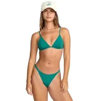 Billabong Bikini-Hose "Sol Searcher Maya", Damen, Gr. XS, US-Größen, grün (evergrün), Obermaterial: 86% Polyamid, 14% Elasthan;, Badehosen Bikini-Hose
