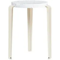 TIPTOE - LOU Hocker Venezia, recycled plastic / cream white