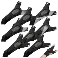 Pearl 4 Paar Handschuhe mit Akku-LED-Licht, wiederaufladbar, Einheitsgröße