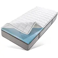 Ribeco Topper "Aaron MINI, Topper 90x200 cm,140x200, 180x200 cm & mehr", weiß, B:140cm H:5cm L:200cm, Gelschaum, Topper, Topper, Matratze, Boxspringbett geeignet, ergonomisch, Made in EU, RG 40