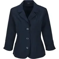 MADELEINE Langarmshirt "Shirtjacke Sommerleichte Jacke mit Reverskragen" Leichtblazer mit Raffdetails