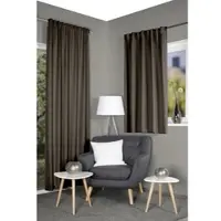 Home wohnideen Vorhang "ESKAMIO" Gr. 2, braun, B:135cm H:160cm, Polyester, Gardinen, Vorhang, Thermo, Blickdicht, Leinenstruktur, Überbreite